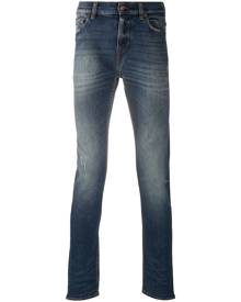 7 For All Mankind - ripped skinny jeans - men - Cotton/Elastane - 32, 34 - Blue