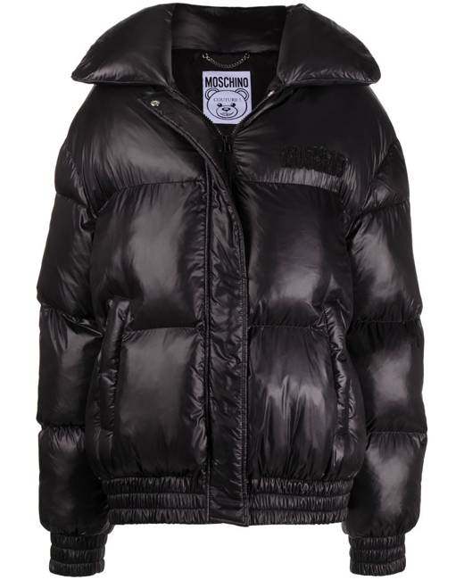 moschino puffer coat women's