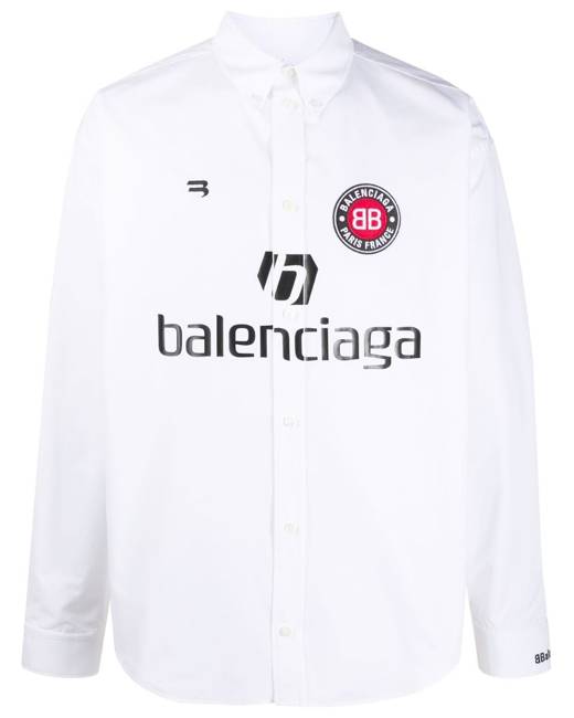 Balenciaga Hockey Panelled long-sleeve T-shirt - Farfetch