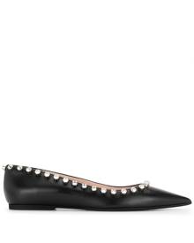 Nº21 - crystal-embellished ballerina shoes - women - Calf Leather - 37, 38 - Black