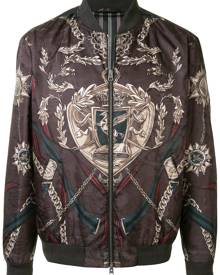 Etro - graphic print bomber jacket - men - Polyester - L - Black