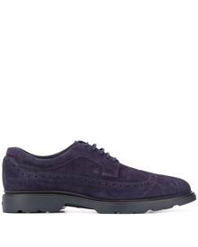 Hogan - lace-up suede brogues - men - Leather/Suede/Rubber/Fabric - 6, 8, 5, 10, 7, 9,5 - Blue