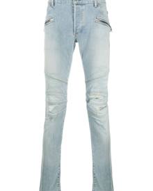 Balmain - ripped skinny jeans - men - Cotton/Spandex/Elastane - 36, 30, 32, 34, 31, 33 - Blue