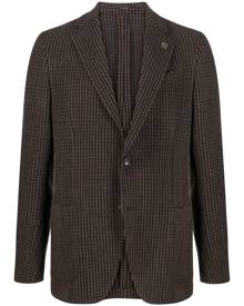 Lardini - tweed blazer - men - Wool/Polyamide/Polyester/Spandex/Elastane - 52 - Brown