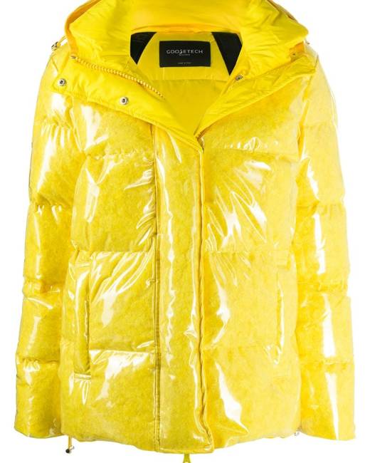 yellow quilted jacket womens