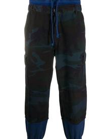 Myar - camouflage-print track pants - men - Cotton - M - Blue