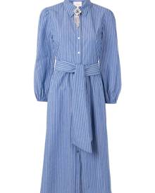 Cinq A Sept - stripe print shirt dress - women - Cotton - XXS, XS, S, M, L - Blue