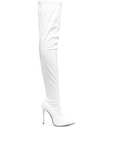 Le Silla - Eva 120mm thigh-high boots - women - Vinyl/Rubber/Fabric - 37.5 - White