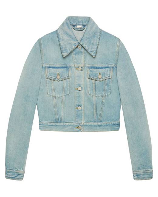 gucci jean jacket womens