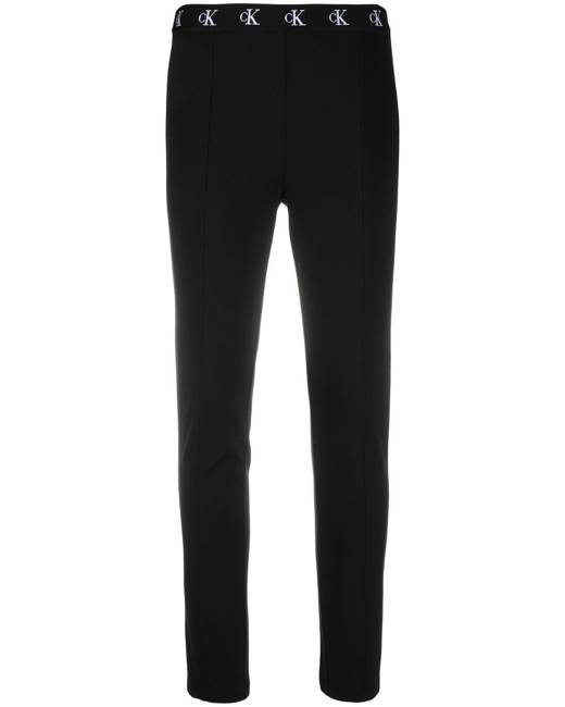 Calvin Klein Performance ribbed 7/8 leggings in black