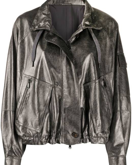 Women’s Metallic Leather Jackets - Metallic Leather Jackets - Stylicy USA