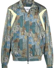 Han Kjøbenhavn - abstract print bomber jacket - men - Polyester - S, L, XL - Green