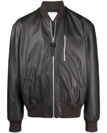 Bottega Veneta - leather bomber jacket - men - Leather - 50 - Brown