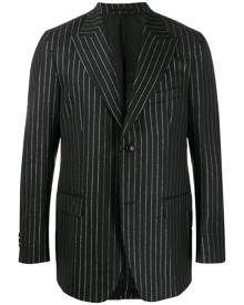 Cobra S.C. - metallic pinstripe blazer - men - Cupro/Wool - S, M, L, XL - Black