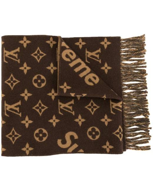 Louis Vuitton Monogram Mens Scarves, Black, * Inventory Confirmation Required