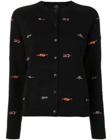 PS Paul Smith - printed button-up cardigan - women - Cotton/Wool - M, L, XL - Black PS Paul Smith - printed button-up cardigan - women - Cotton/Wool - M, L, XL - Black