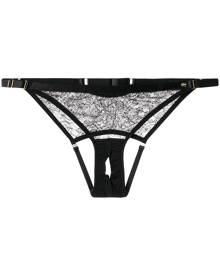 Something Wicked - Annabel lace briefs - women - Viscose/Polyester - S, L, XS - Black Something Wicked - Annabel lace briefs - women - Viscose/Polyester - S, L, XS - Black
