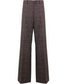 Wooyoungmi - checked wool trousers - men - Wool - 48 - PURPLE