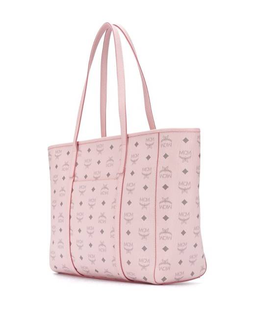 MCM: tote bags for woman - Grey  Mcm tote bags MWPBSER01 online at