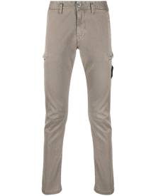 Stone Island - slim fit cargo trousers - men - Cotton/Elastane - 31, 36, 38 - Neutrals