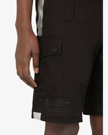 Dolce & Gabbana - Love DG cargo shorts - men - Cotton/Polyurethane/Elastane - 44, 46, 48, 50, 52, 54 - Black