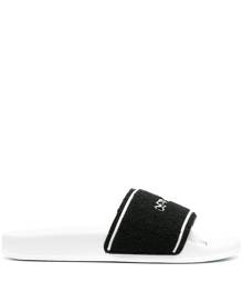 Off-White Men Diagonal Slides Black,White 42 Stripes Technical