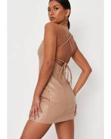 Brown Women's Backless Dresses - Clothing