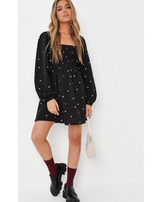 Missguided Tall sweater dress with side split in camel