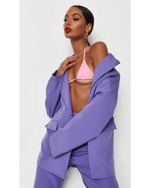 Missguided Neon Purple Co Ord Oversized Blazer