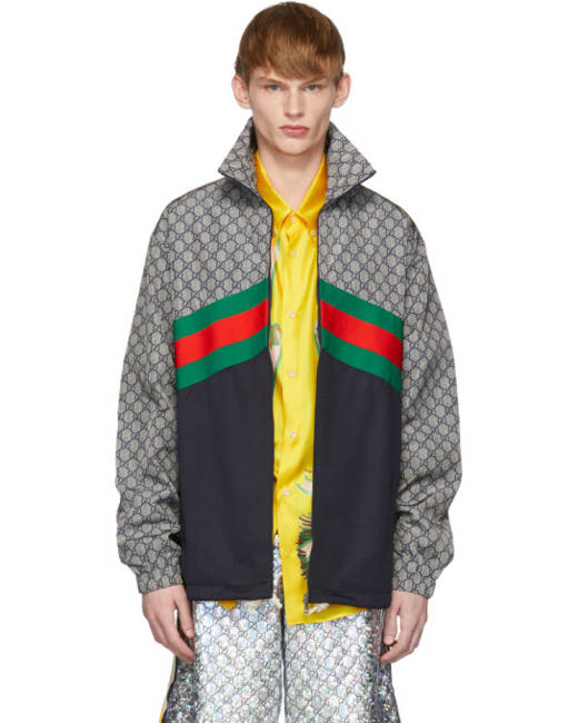 gucci windbreaker black