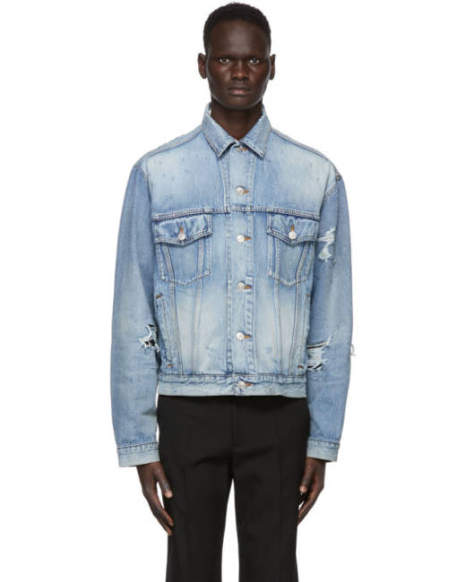 balenciaga denim jacket men