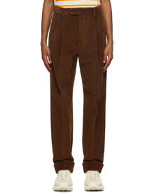 Gucci Brown Regular Fit Corduroy Trousers
