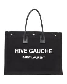 Saint Laurent Black Rive Gauche Noe Tote