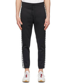 Moncler Black Logo Tape Track Pants