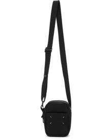 Maison Margiela Black Mini Four Stitch Messenger Bag