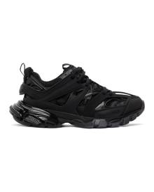 Balenciaga Black Track Clear Sole Sneakers