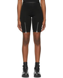1017 ALYX 9SM Black Zippered Biker Shorts