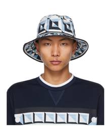 Dolce and Gabbana Blue and White Majolica Print Bucket Hat