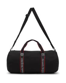 Alexander McQueen Black and Red Selvege Metropolitan Duffle Bag