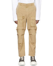 Juun.J Beige Detachable Knee Cargo Pants