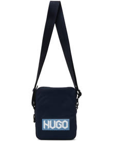 Hugo Navy Nylon Reporter Bag
