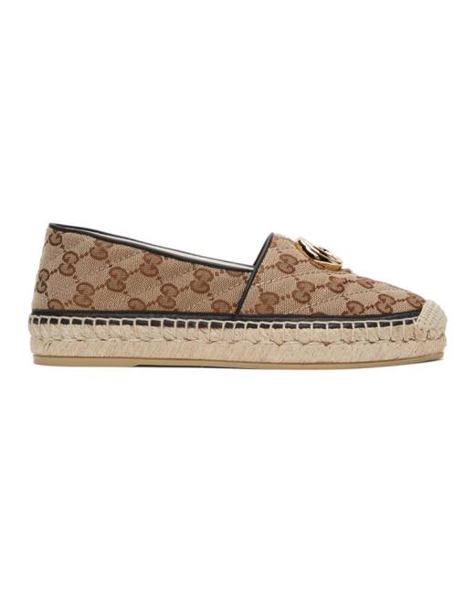 brown gucci espadrilles