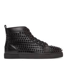 black high top christian louboutin