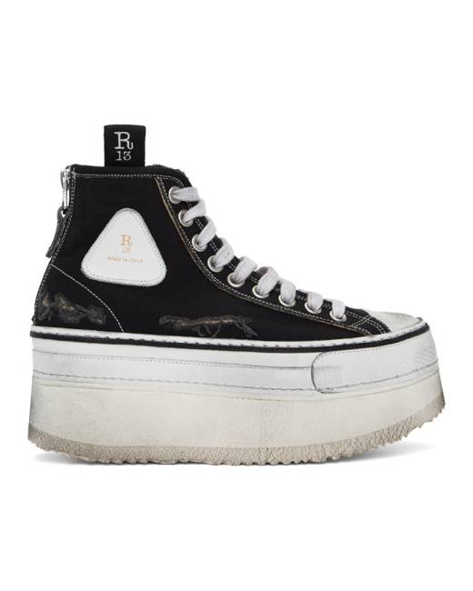 r13 high top sneakers