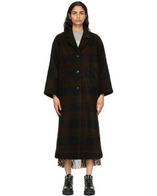 Ganni hot sale oversized coat