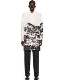 UNIFORME White Abdelkader Benchamma Edition Oversized Printed Shirt