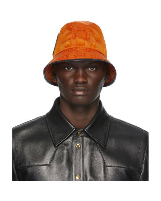 gucci bucket hat orange