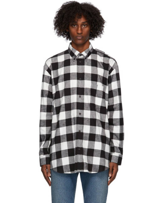 balenciaga checkered shirt