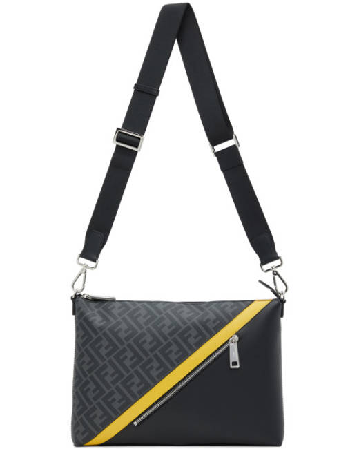 fendi messenger bag black