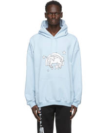 Vetements blue hot sale unicorn hoodie